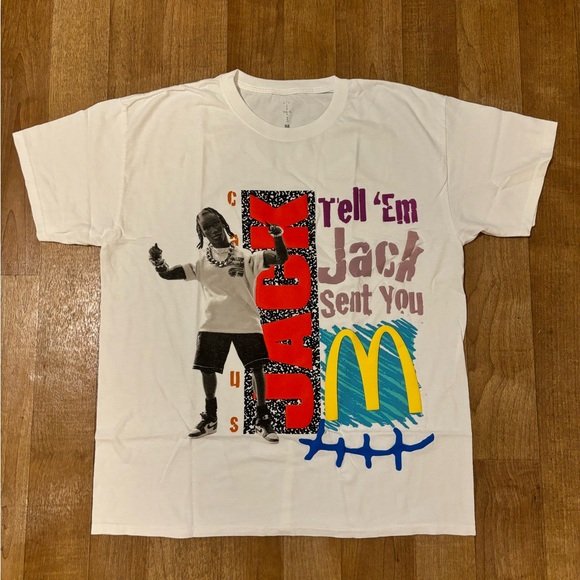 Cactus Jack X Mcdonald’s T Shirt Travis scott - Picture 1 of 9